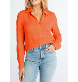 Red Haute RED HAUTE:: GAUZE SHIRT (2 COLORS)