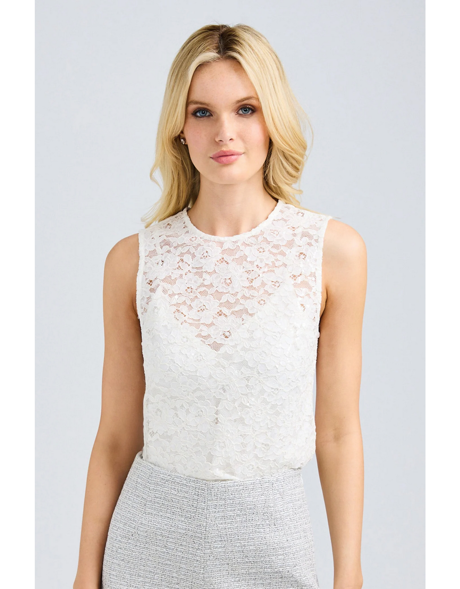 Generation Love GENERATION LOVE:: HENRIETTA SEQUIN LACE TOP