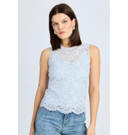 Generation Love GENERATION LOVE:: HENRIETTA SEQUIN LACE TOP