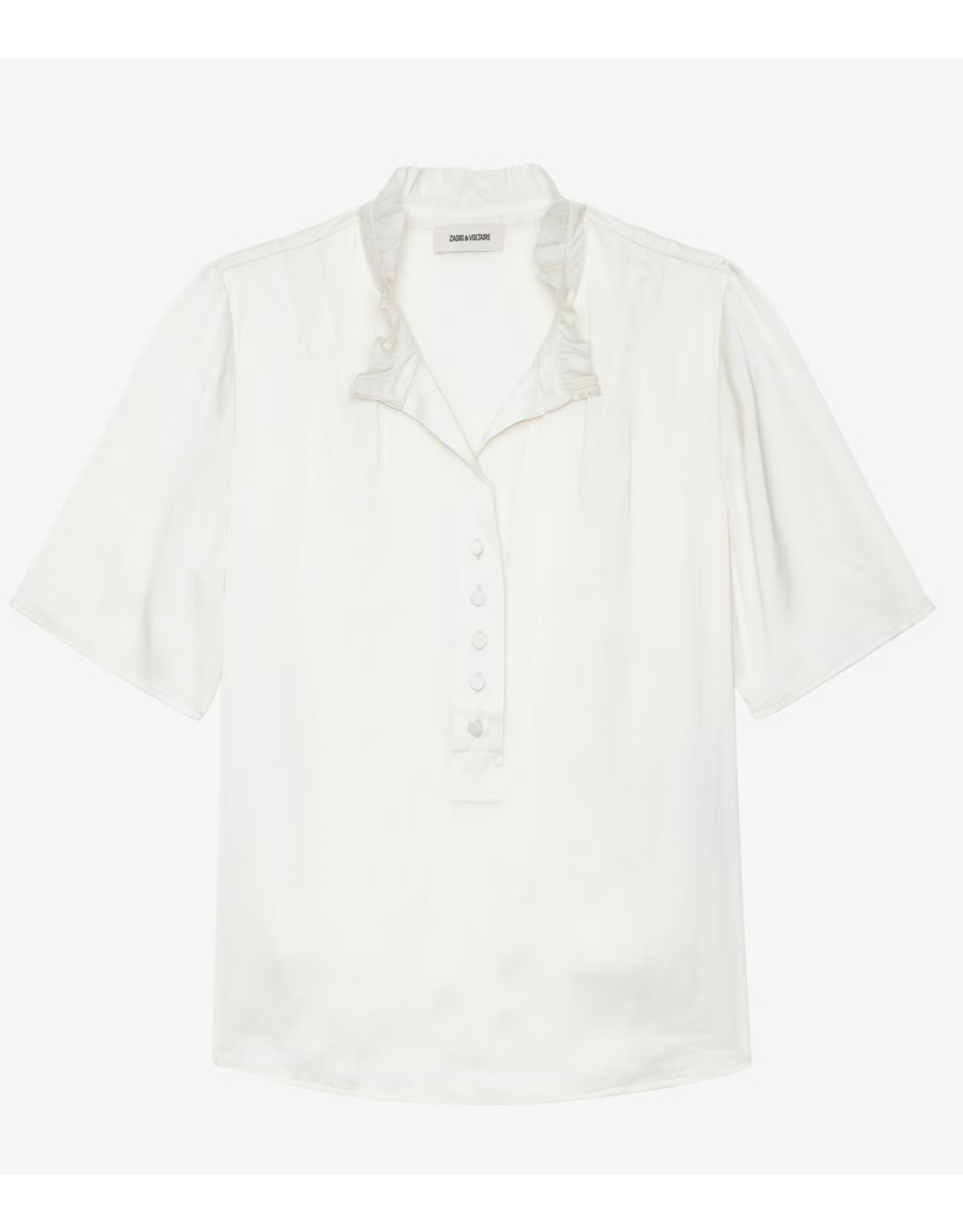Zadig & Voltaire ZADIG & VOLTAIRE:: TOPHER RUCHED SATIN TOP