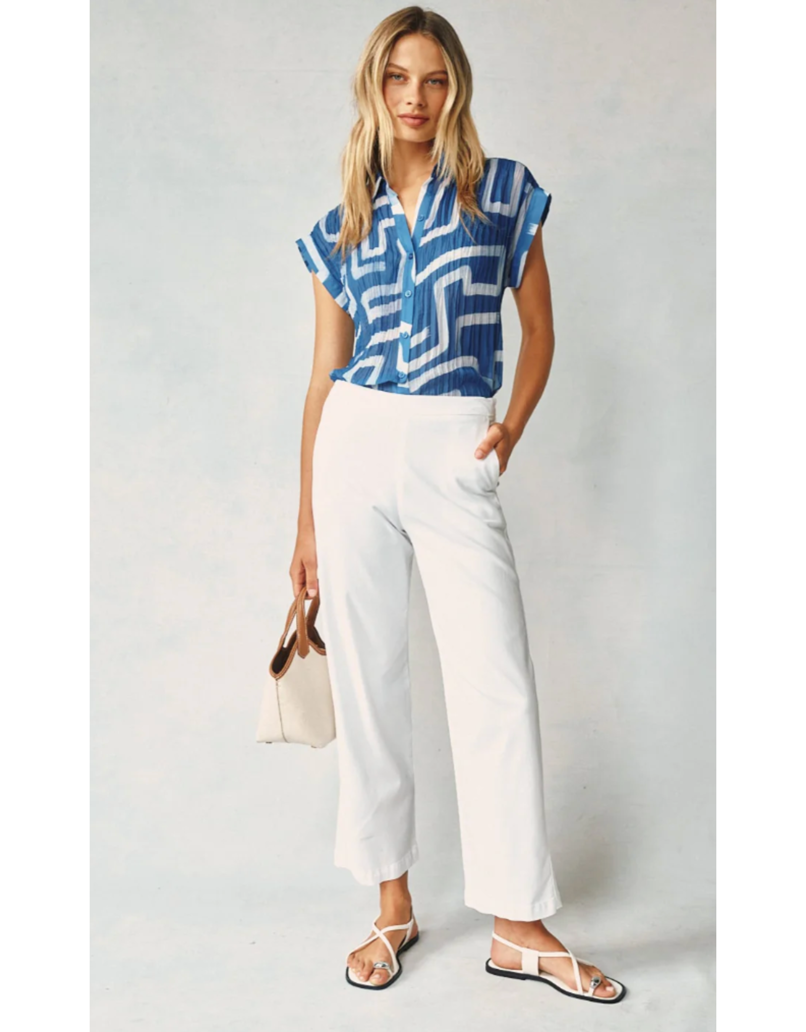 BELLA DAHL BELLA DAHL:: CATALINA CLEAN FRONT WIDE LEG