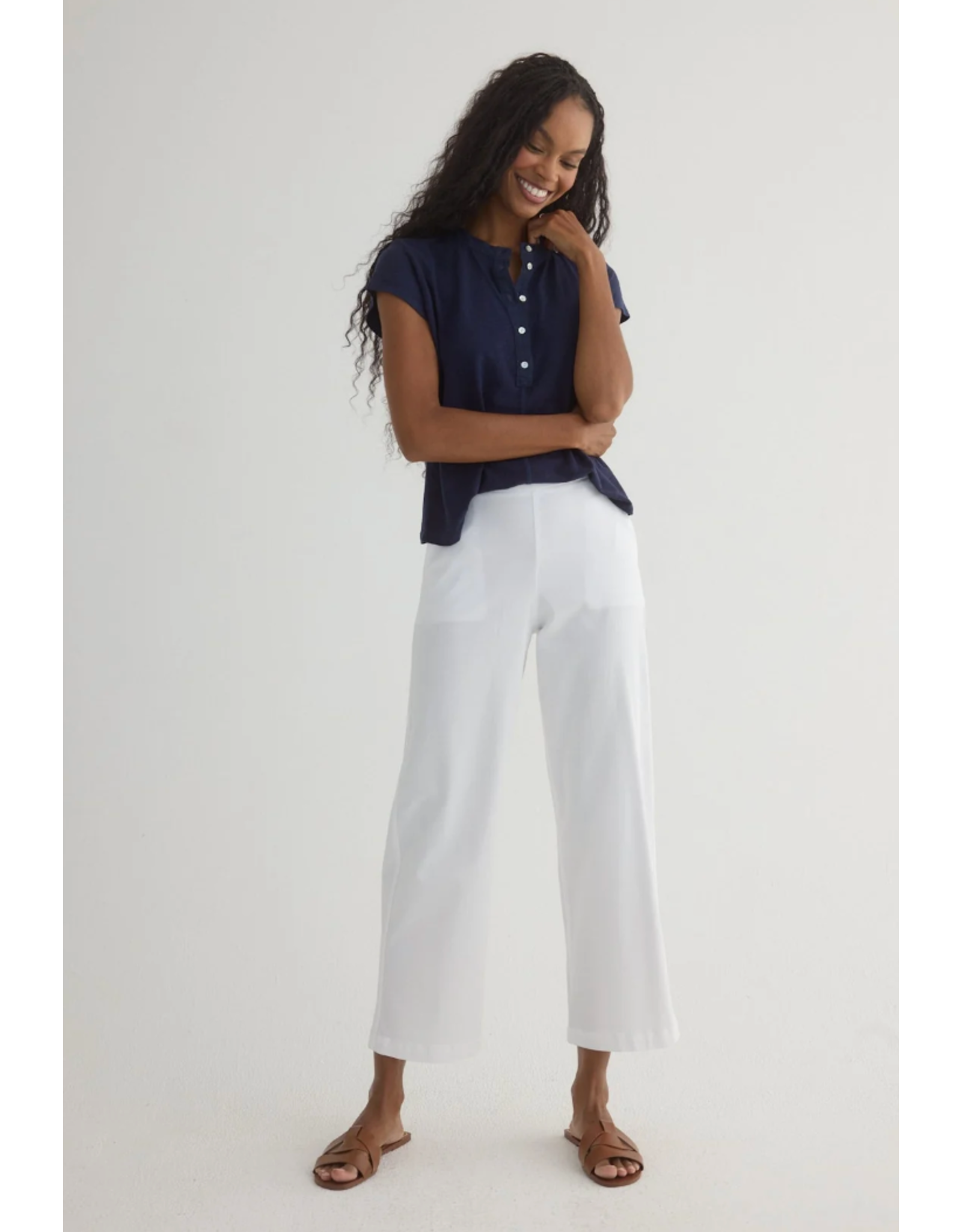 BELLA DAHL BELLA DAHL:: CATALINA CLEAN FRONT WIDE LEG