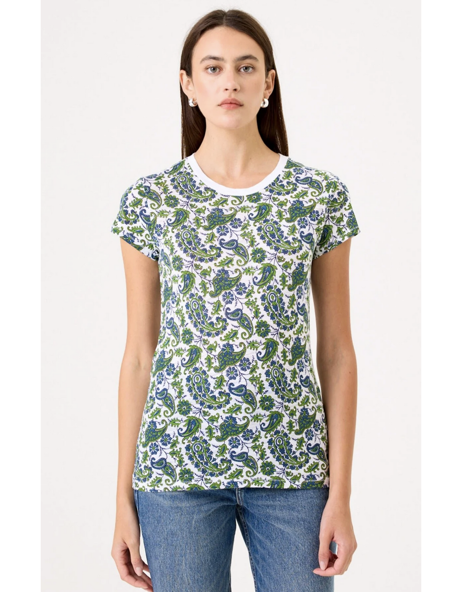 GOLDIE GOLDIE:: SUMMER PAISLEY RINGER TEE