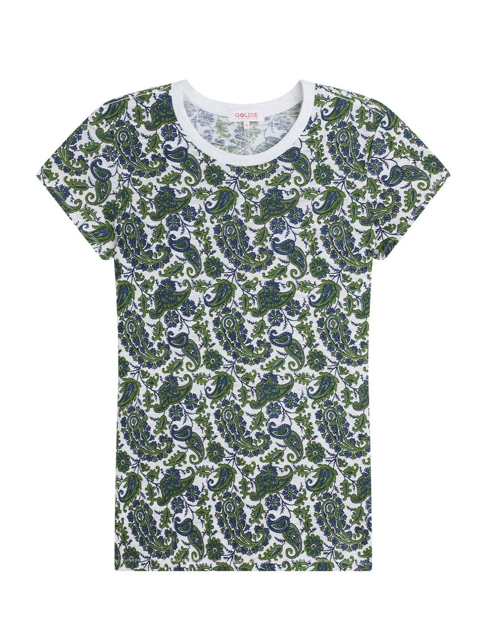 GOLDIE GOLDIE:: SUMMER PAISLEY RINGER TEE