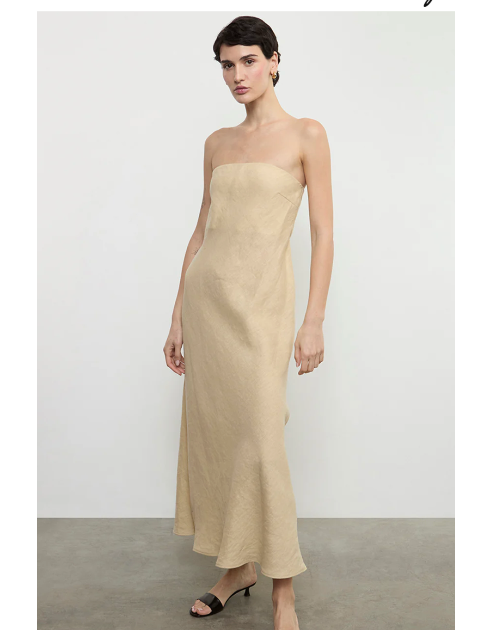 ENZA COSTA ENZA COSTA:: LINEN BIAS DRESS