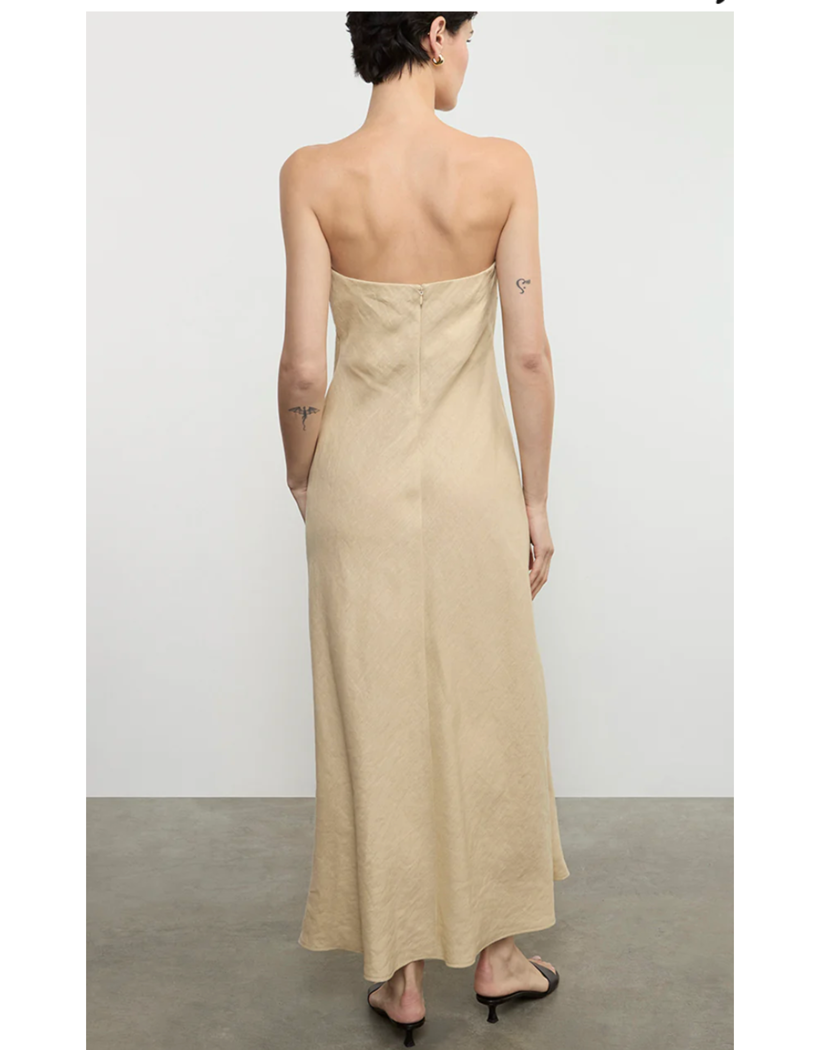 ENZA COSTA ENZA COSTA:: LINEN BIAS DRESS