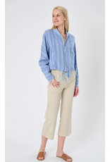 Marrakech MARRAKECH:: PALMA STRETCH TWILL CROP WIDE LEG