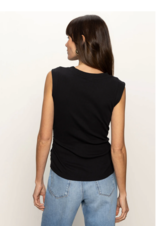 SANCTUARY:: RIBBED RUCHED TANK