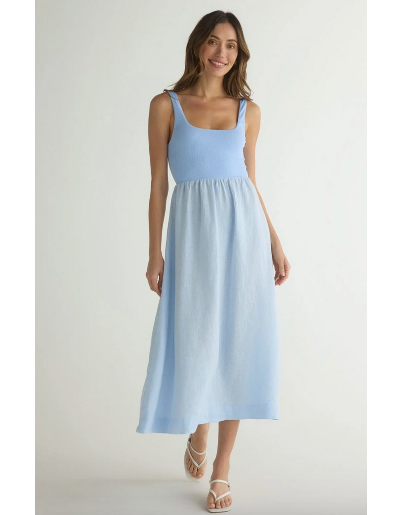 BELLA DAHL BELLA DAHL:: SLEEVELESS KNIT COMBO DRESS