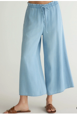 BELLA DAHL BELLA DAHL:: RUFFLE WAIST WIDE LEG CROP