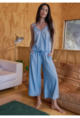 BELLA DAHL BELLA DAHL:: RUFFLE WAIST WIDE LEG CROP