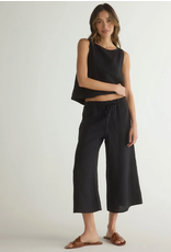 BELLA DAHL BELLA DAHL:: RUFFLE WAIST WIDE LEG CROP