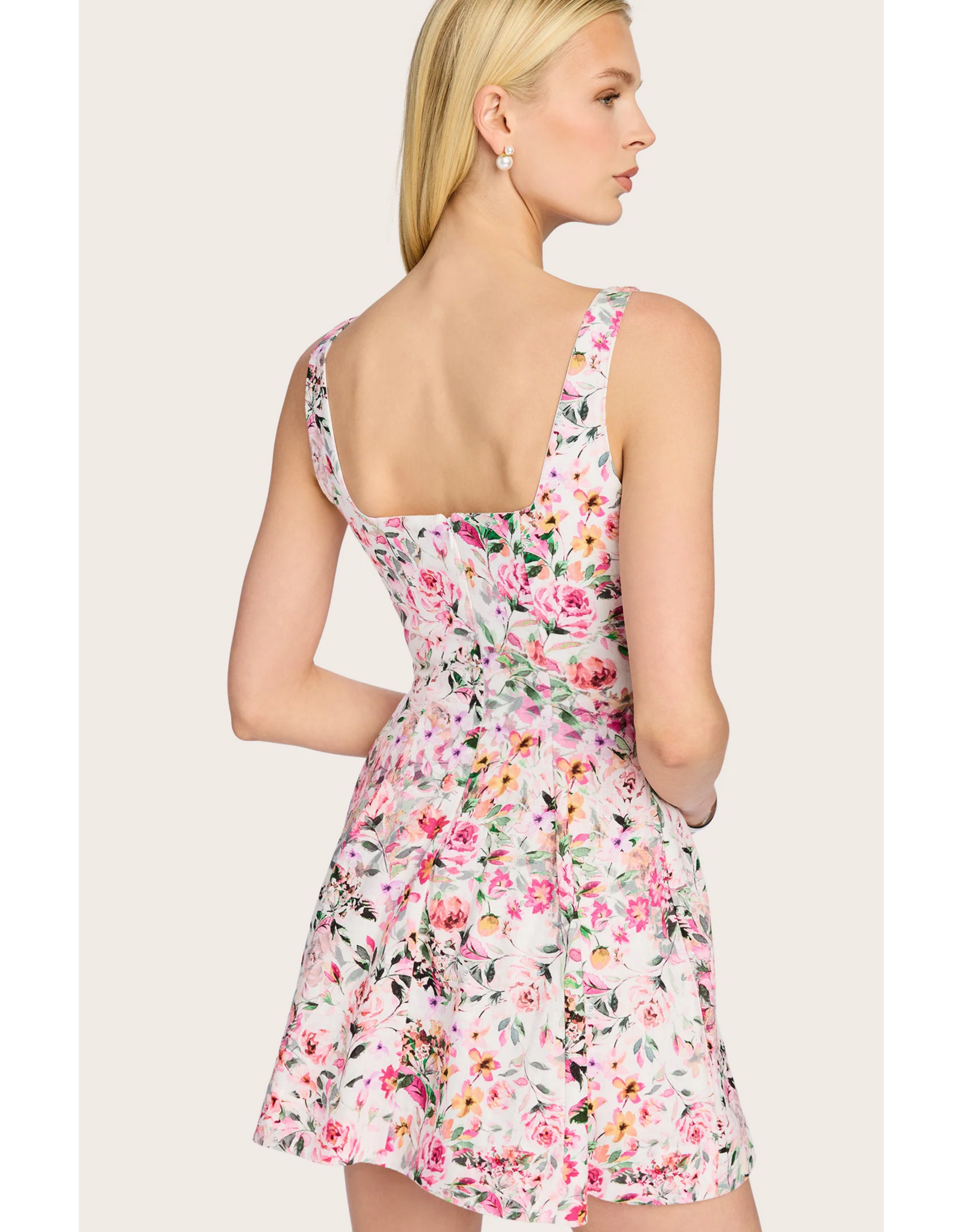 Generation Love GENERATION LOVE:: COURTNEY FLORAL LINEN DRESS