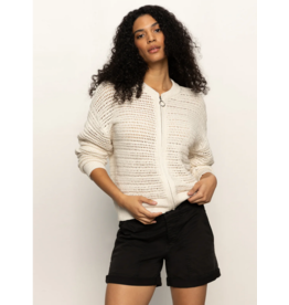SANCTUARY:: OPEN KNIT BOMBER JACKET