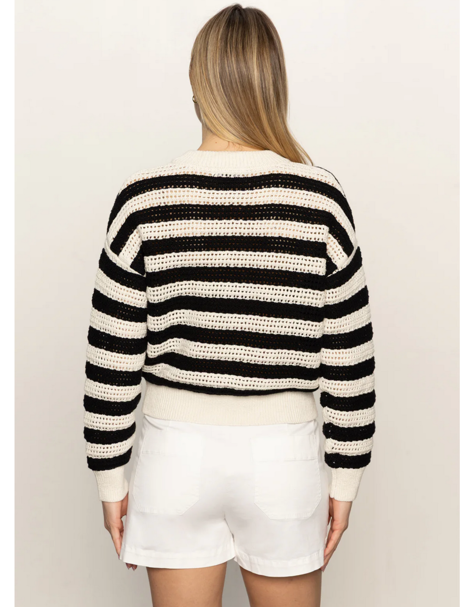 SANCTUARY:: OPEN KNIT BOMBER JACKET