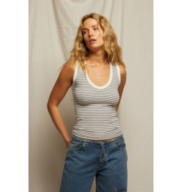 Perfect White Tee PERFECT WHITE TEE:: JORDAN STRIPE TANK