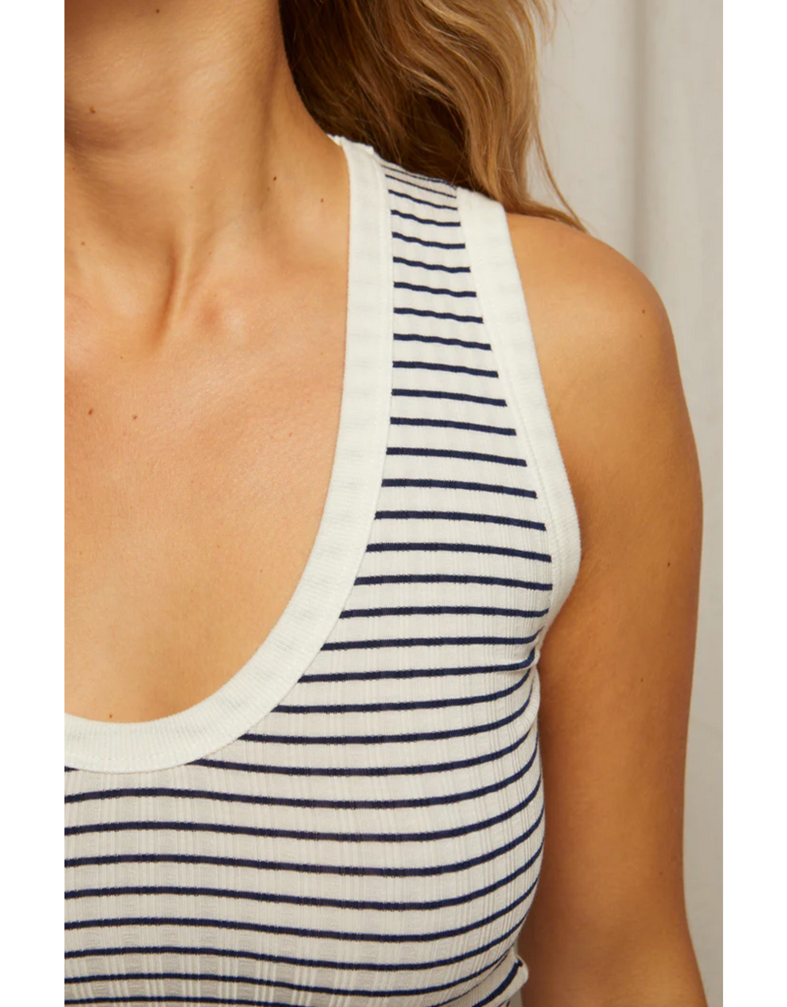 Perfect White Tee PERFECT WHITE TEE:: JORDAN STRIPE TANK