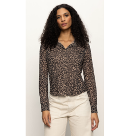 SANCTUARY:: FITTED MESH BUTTON DOWN
