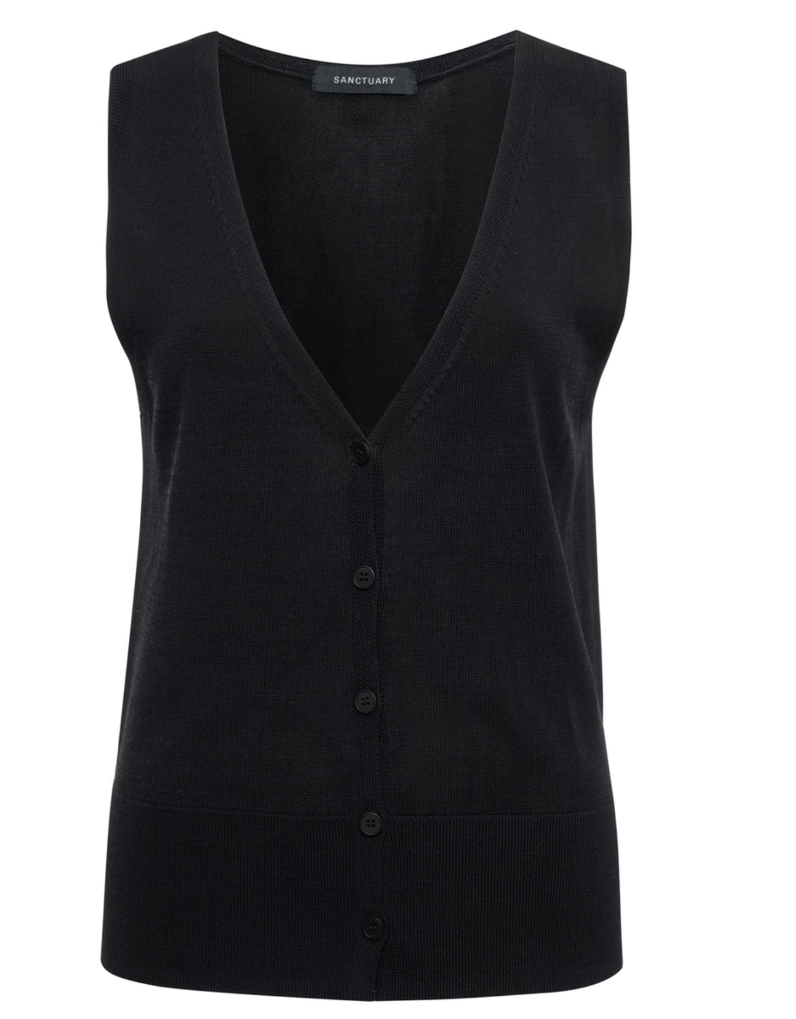 SANCTUARY:: KNITTED BUTTON FRONT TOP