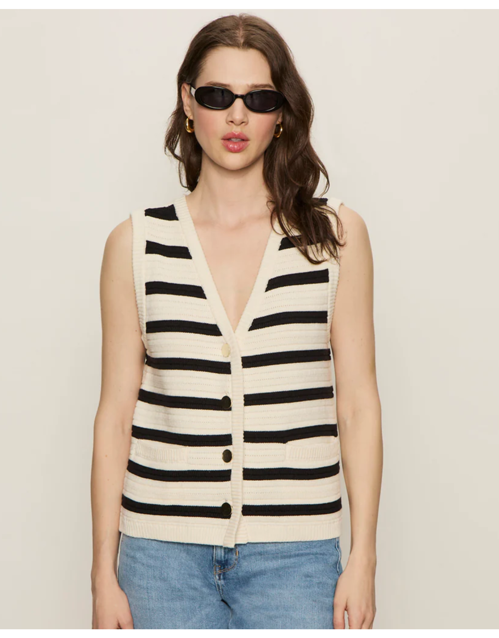 SANCTUARY:: TEXTURED SWEATER VEST