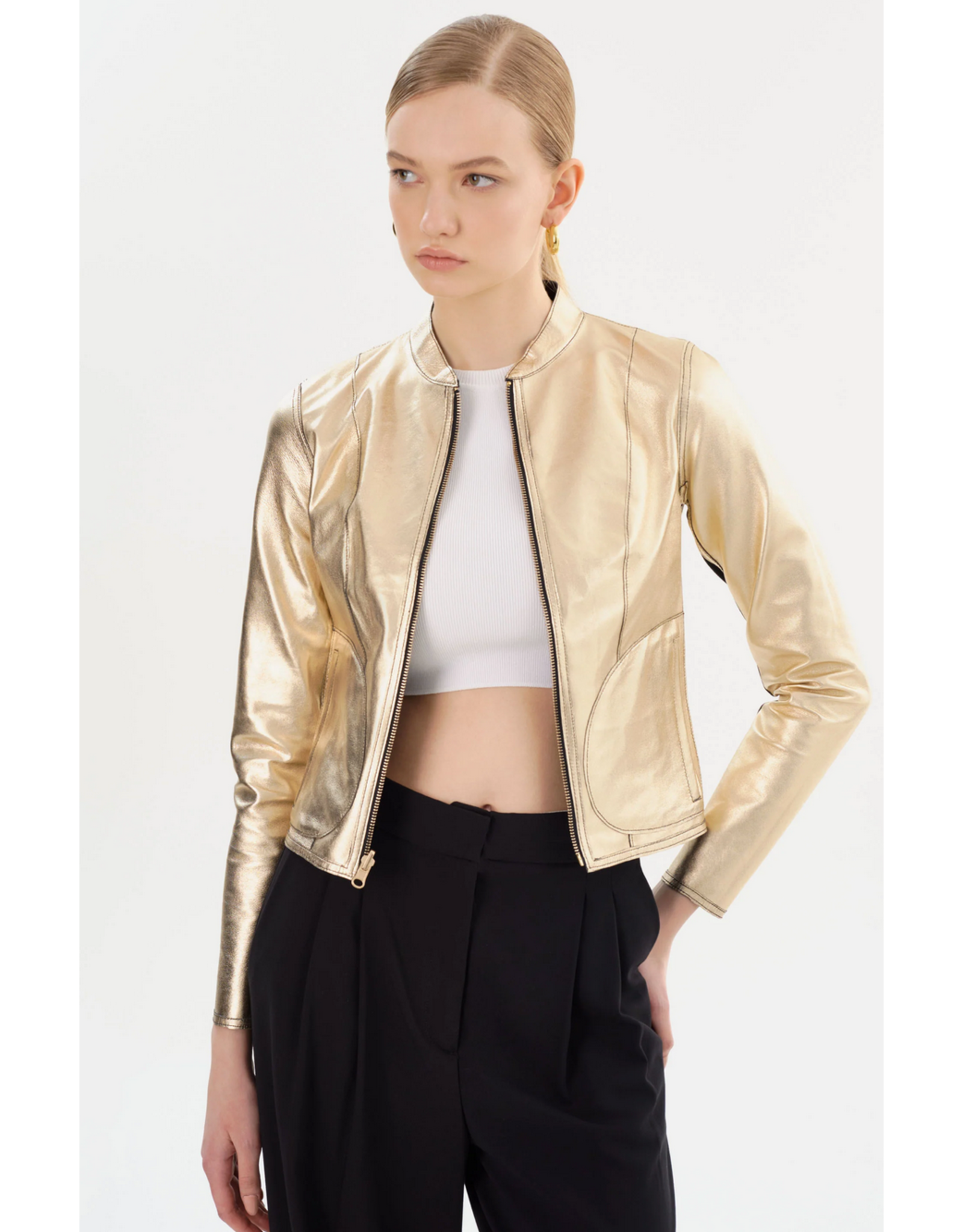 LAMARQUE LAMARQUE:: CHAPIN REVERSIBLE LEATHER BOMBER