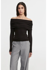 ENZA COSTA ENZA COSTA:: SILK RIB L/S OFF SHOULDER