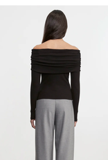ENZA COSTA ENZA COSTA:: SILK RIB L/S OFF SHOULDER