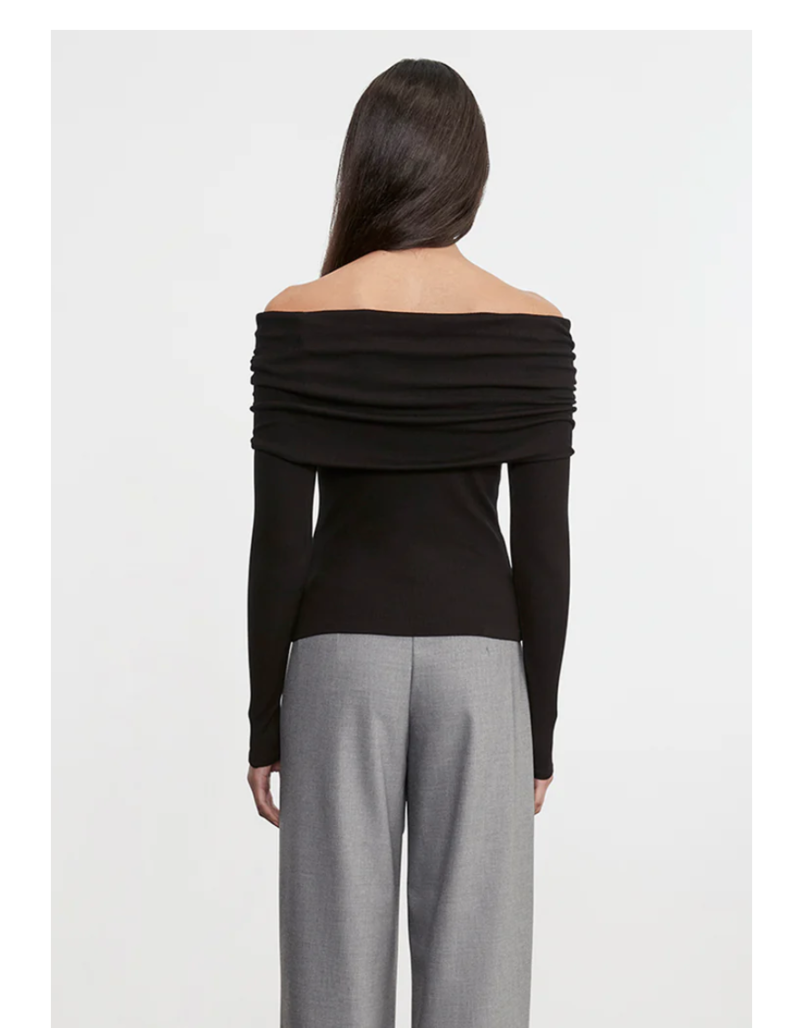 ENZA COSTA ENZA COSTA:: SILK RIB L/S OFF SHOULDER