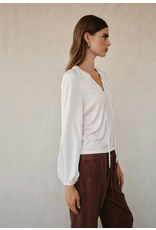 BELLA DAHL BELLA DAHL:: LONG SLEEVE RAGLAN MIXED SHIRT