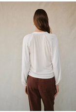 BELLA DAHL BELLA DAHL:: LONG SLEEVE RAGLAN MIXED SHIRT