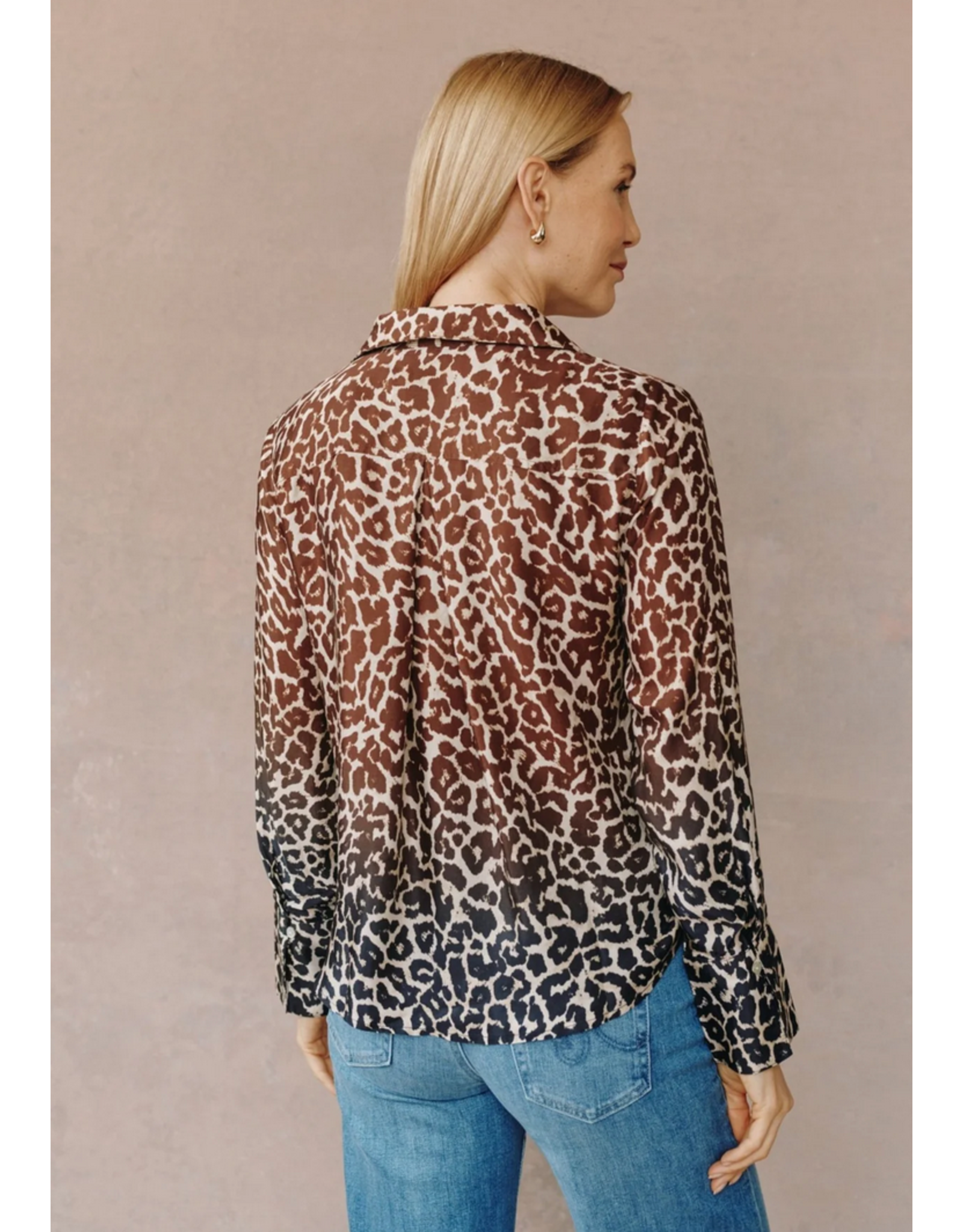 BELLA DAHL BELLA DAHL:: FLOWY WIDE COLLAR BUTTON DOWN