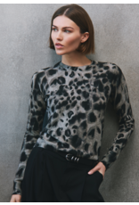 AUTUMN CASHMERE AUTUMN CASHMERE:: WATERCOLOR PRINT CHEETAH CREW
