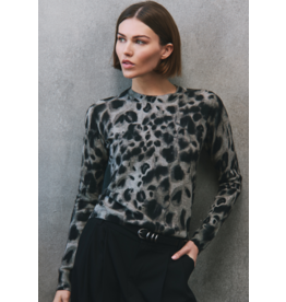 AUTUMN CASHMERE AUTUMN CASHMERE:: WATERCOLOR PRINT CHEETAH CREW