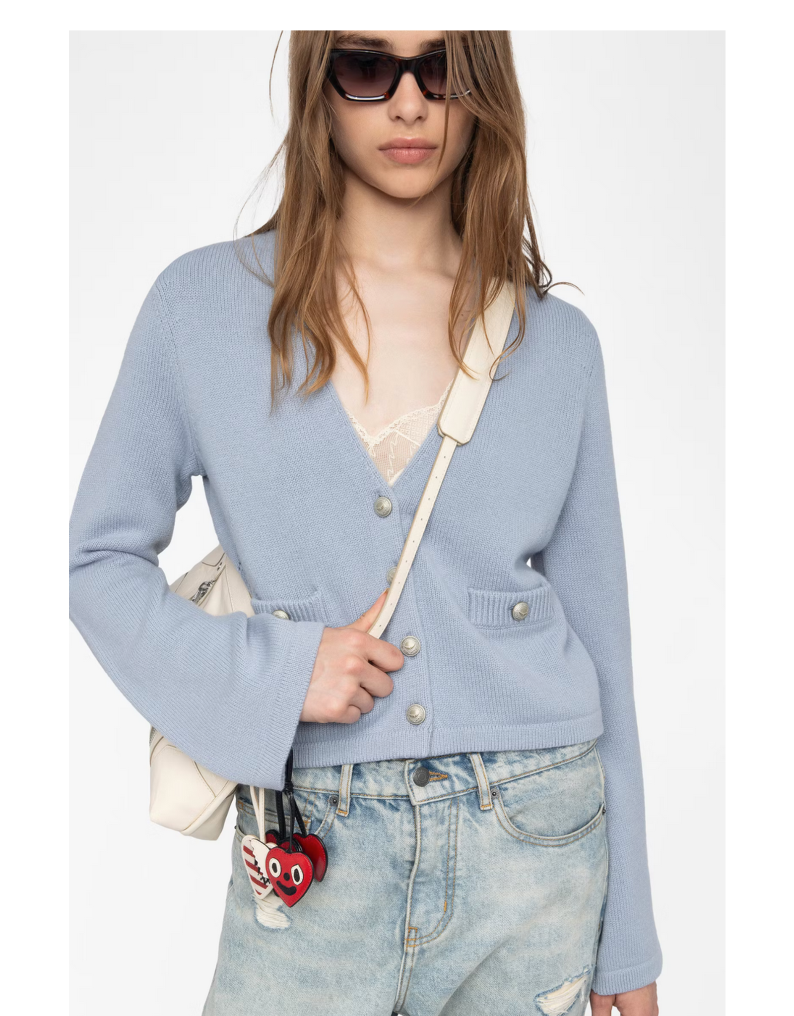 Zadig & Voltaire ZADIG & VOLTAIRE:: NOLLY CASHMERE CARDIGAN