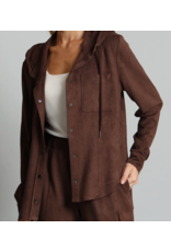 Lola & Sophie LOLA & SOPHIE:: VEGAN SUEDE HOODIE