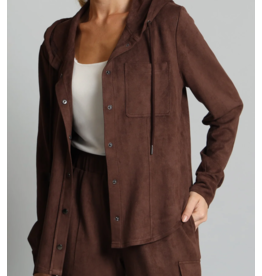 Lola & Sophie LOLA & SOPHIE:: VEGAN SUEDE HOODIE