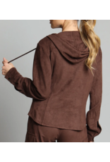 Lola & Sophie LOLA & SOPHIE:: VEGAN SUEDE HOODIE