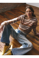 AUTUMN CASHMERE AUTUMN CASHMERE:: MULTI COLOR FANCY STITCH CREW