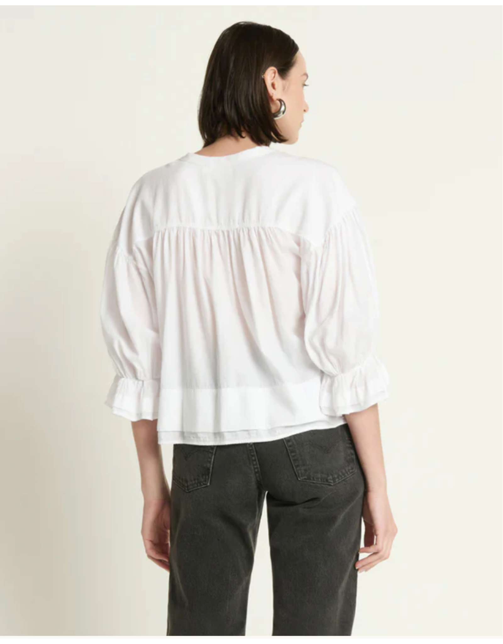 NATION LTD NATION:: SCARLET PINTUCK TOP