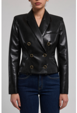 Generation Love GENERATION LOVE:: AYTUL VEGAN LEATHER BLAZER