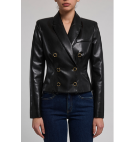 Generation Love GENERATION LOVE:: AYTUL VEGAN LEATHER BLAZER