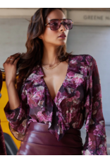 Generation Love GENERATION LOVE:: NIKALI FLORAL WRAP BODYSUIT