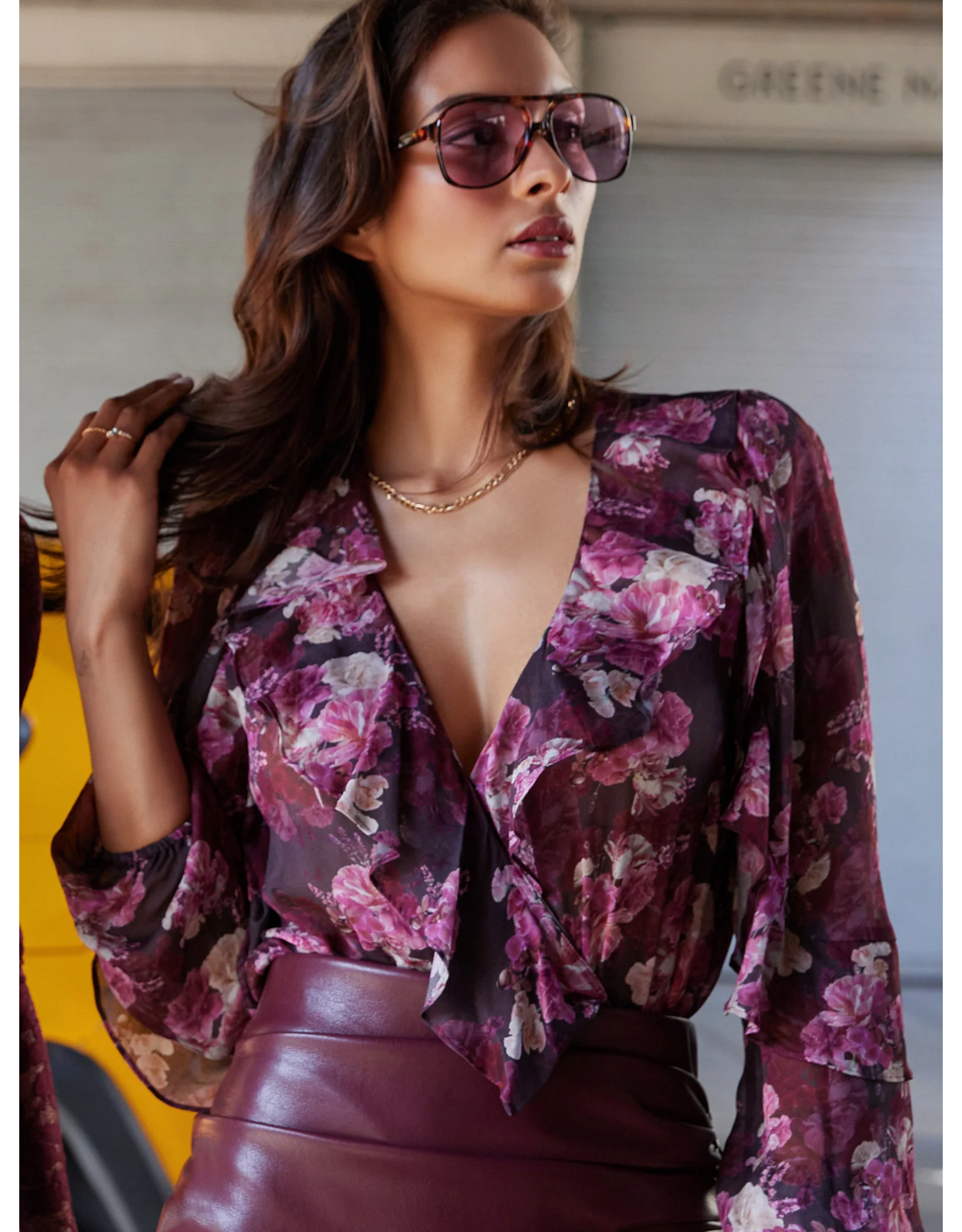 Generation Love GENERATION LOVE:: NIKALI FLORAL WRAP BODYSUIT