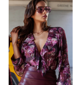 Generation Love GENERATION LOVE:: NIKALI FLORAL WRAP BODYSUIT
