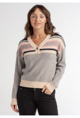 Red Haute RED HAUTE:: HENLEY SWEATER
