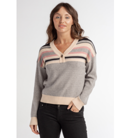 Red Haute RED HAUTE:: HENLEY SWEATER