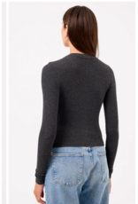 GOLDIE GOLDIE:: MARINA RIBBED CROP CARDIGAN