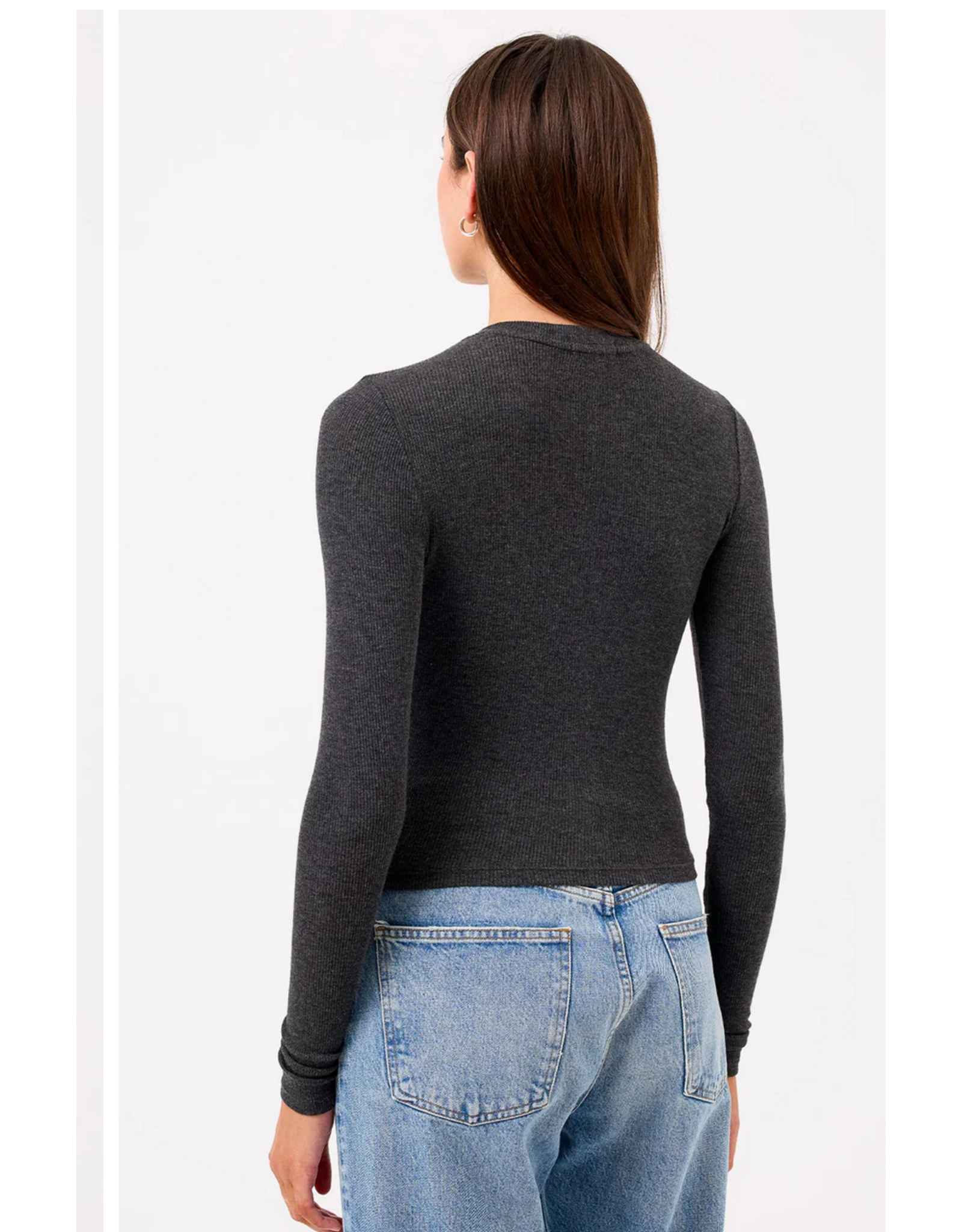 GOLDIE GOLDIE:: MARINA RIBBED CROP CARDIGAN