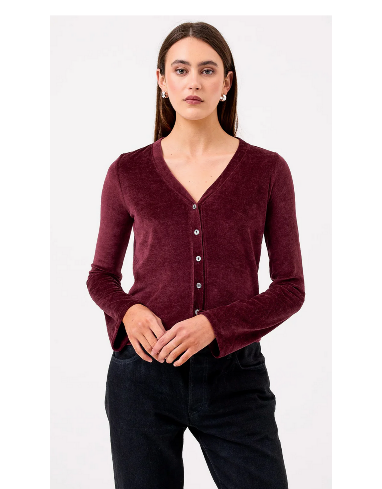 GOLDIE GOLDIE:: VELOUR CRUSH CARDIGAN