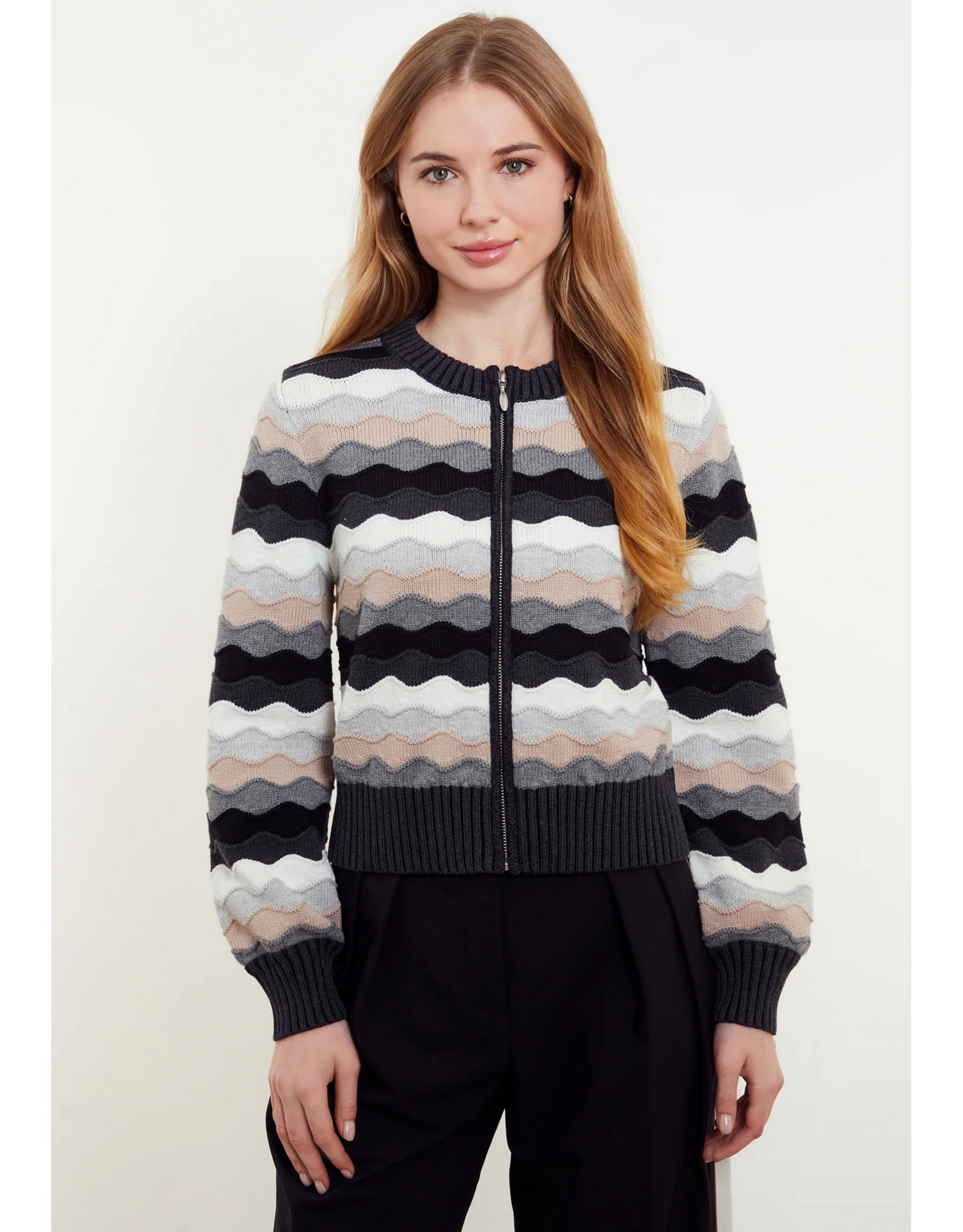 &ISLA &ISLA:: SASKIA WAVE ZIP BOMBER